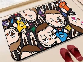 Alfombra base goma decorada